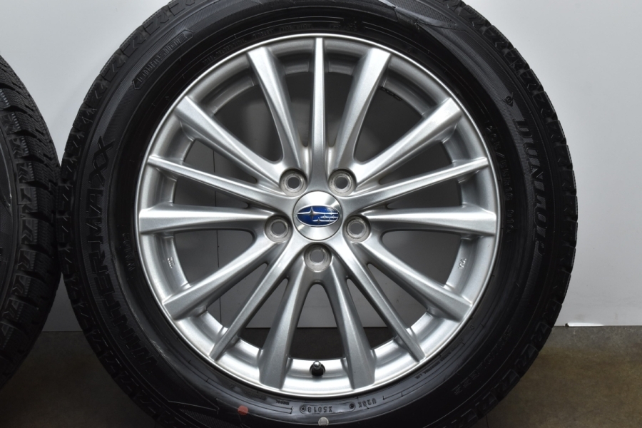 美品 バリ溝】スバル インプレッサ 純正 16in 6.5J +55 PCD100 