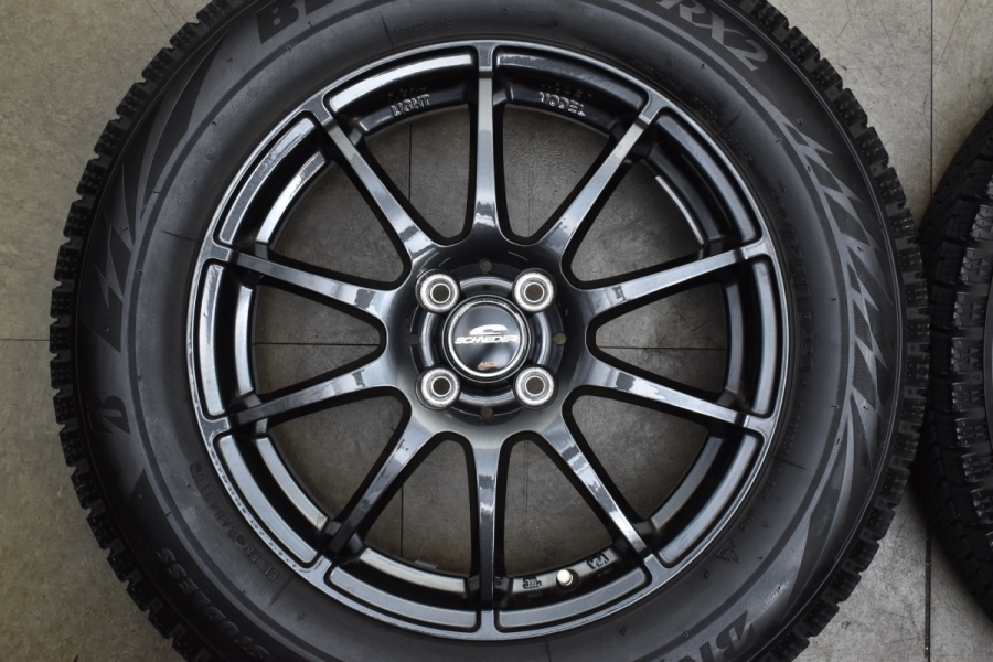 美品 バリ溝】シュナイダー 16in 6J +43 PCD100 ブリヂストン 