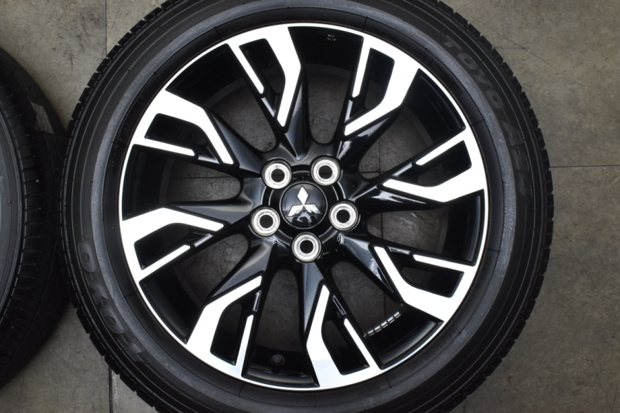 【美品】ミツビシ GG アウトランダー PHEV 純正 18in 7J +38 PCD114.3 トーヨー A24 225/55R18 デリカD:5  エクリプスクロス RVR ENKEI製