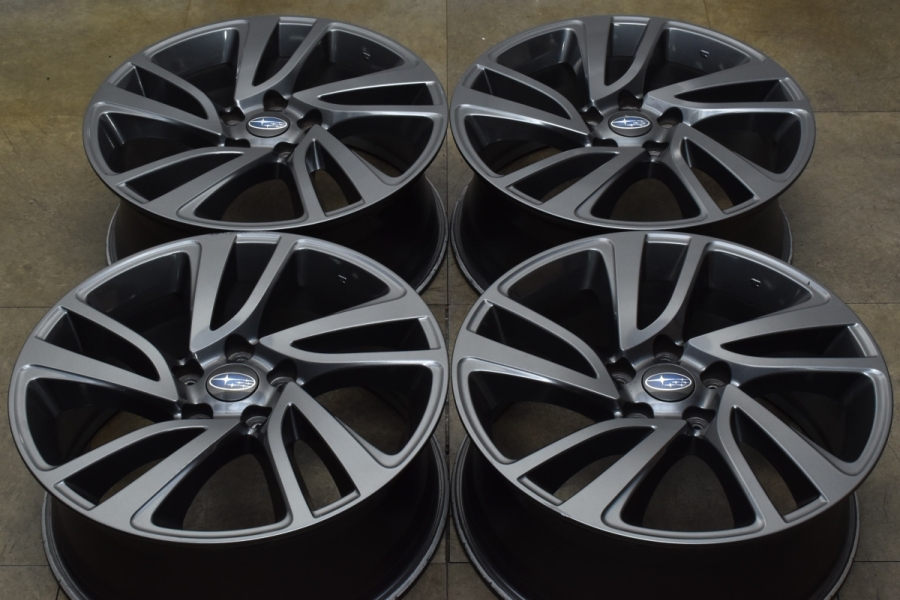 SUBARU スバル WRX S4 純正ホイール 18インチ 4本 7.5J5HPCD114.3+55 レヴォーグ/レガシィB4にも　(MHB494)クレジットカード QRコード決済可能 SUBARU スバル WRX S4 純正 18インチ 7.5J +55 5H114.3 5穴 中古