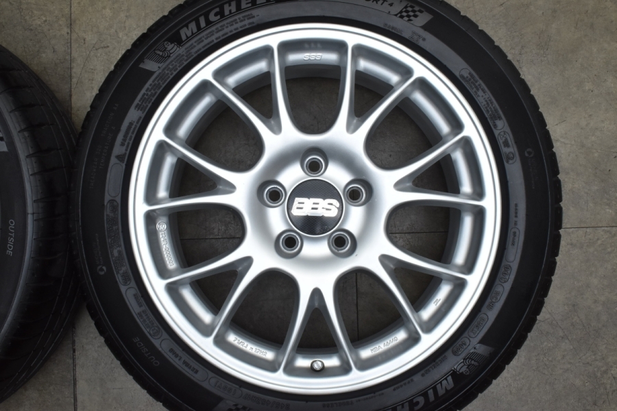 メッシュデザイン】BBS GERMANY 17in 7.5J +47 PCD112 ミシュラン パイロットスポーツ4 245/45R17 アウディ  8S TT 8K A4 VW パサート 中古 タイヤホイールセット | パーツ販売ナンバーワン