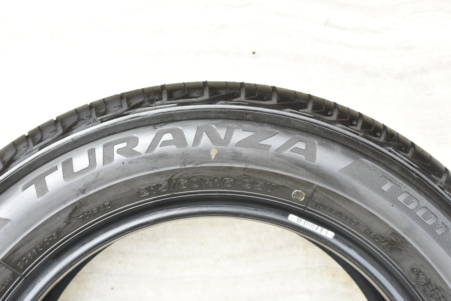 2022年製 新車外し品】ブリヂストン トランザ T001 215/60R16 4本セット クラウン カムリ オデッセイ ヴェゼル アウディ Q2  中古 タイヤのみ | パーツ販売ナンバーワン