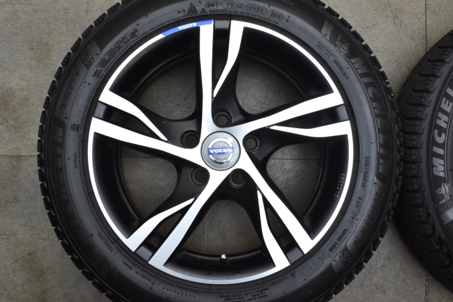 【車検用に】MAK ストックホルム 16in 7J +50 PCD108 ミシュラン X-ICE3+ 205/55R16 ボルボ C30 S40  S60 V40 V50 V70 バリ溝