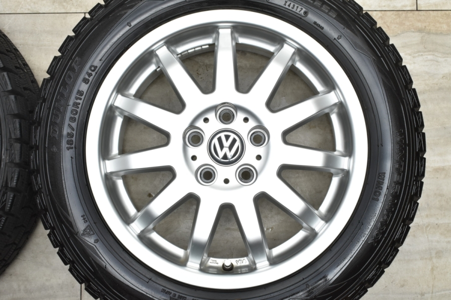 程度良好品】TARGA C-WORKS 15in 6J +38 PCD100 ダンロップ ウィンター