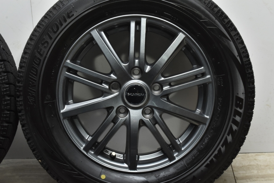 バリ溝】バルミナ 15in 6J +53 PCD114.3 ブリヂストン ブリザック VRX