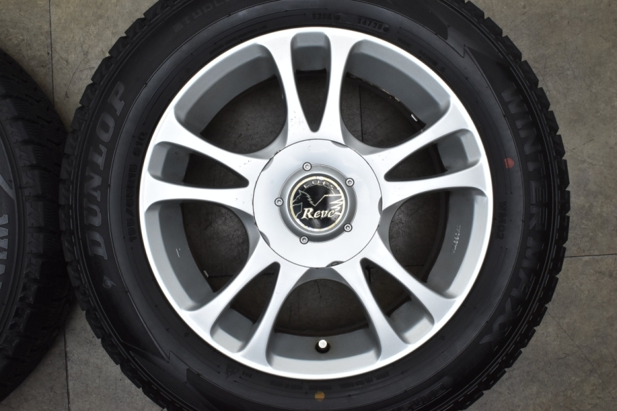 ◇中古バリ溝ダンロップ195/65R15スタッドレスセット　プリウス、レガシィ バリ溝】PRD 15in 6J +45 PCD100 アイスエスポルテ 195/65R15