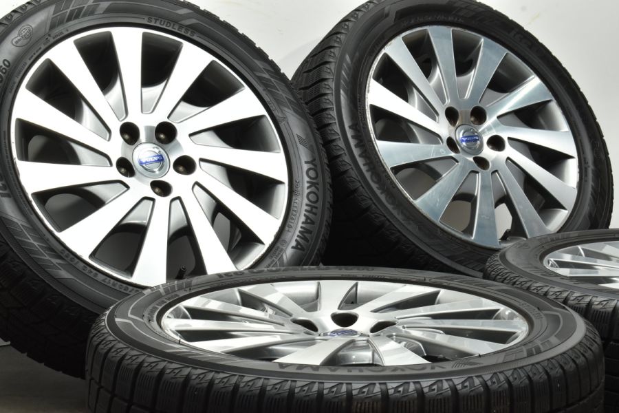 【バリ溝】ボルボ V70 純正 17in 7J +50 PCD108 ヨコハマ アイスガード6 iG60 225/50R17 品番：31302111  VOLVO S60 S80 V40CC V60 交換用