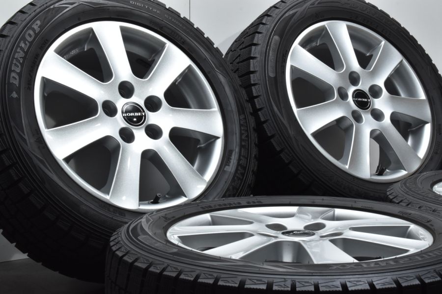 美品】ボルベット 16in 7J +50 PCD112 ダンロップ ウィンターマックス 