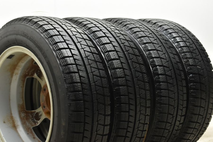 バリ溝 スタッドレス】ホンダ フリード 等に 15in 6J +53 PCD114.3