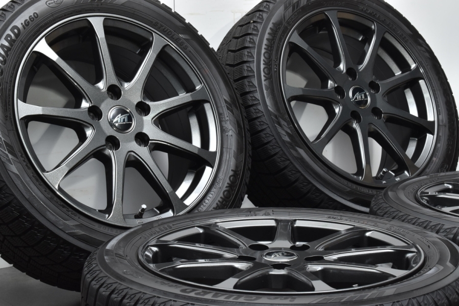 美品 バリ溝】AFT 16in 6.5J +50 PCD112 ヨコハマ アイスガード iG60 195/55R16 MINI ミニクーパー ONE  F55 F56 スタッドレス 総量無料 中古 スタッドレスタイヤホイールセット | パーツ販売ナンバーワン