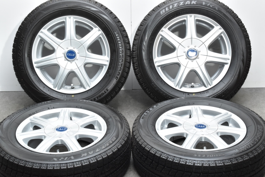 バリ溝 美品】FEID 14in 5.5J+43 PCD114.3 ブリヂストン ブリザックVRX  