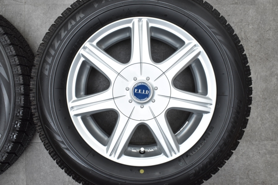 バリ溝 美品】FEID 14in 5.5J+43 PCD114.3 ブリヂストン ブリザックVRX  