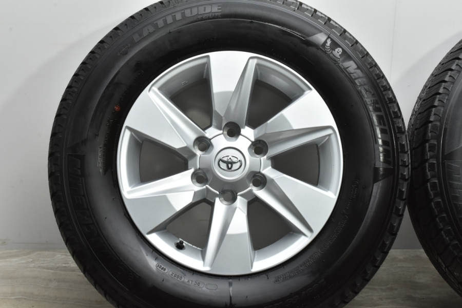 未使用、新車外しプラド150後期 純正 ミシュラン 265/60R18 4本 2022年製 新車外し】トヨタ 150 ランドクルーザープラド マット