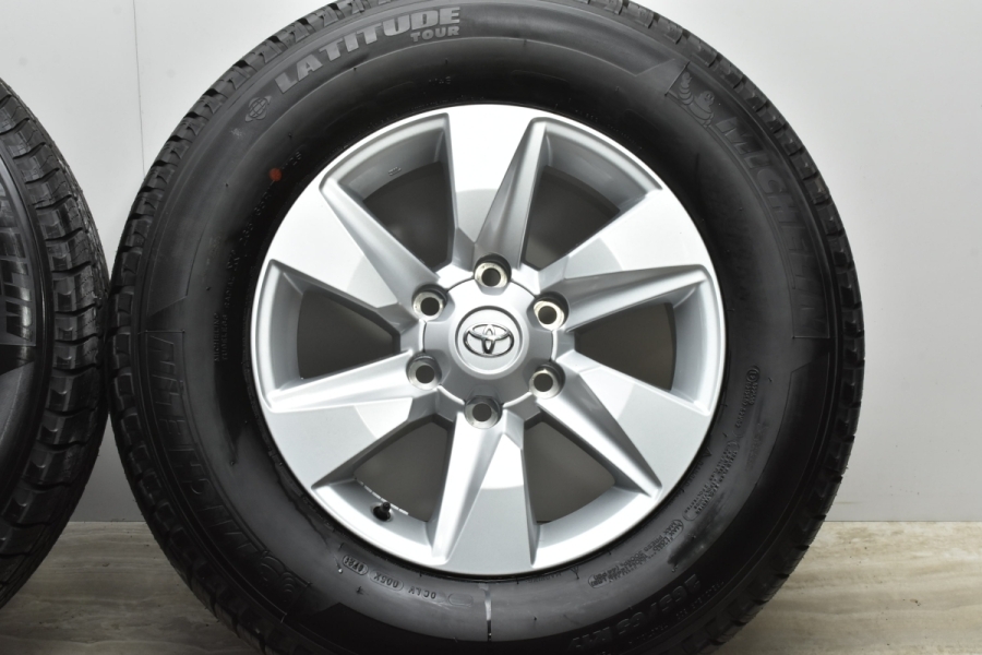 未使用、新車外しプラド150後期 純正 ミシュラン 265/60R18 4本 2021年製 新車外し バリ溝美品】トヨタ 150 ランドクルーザー