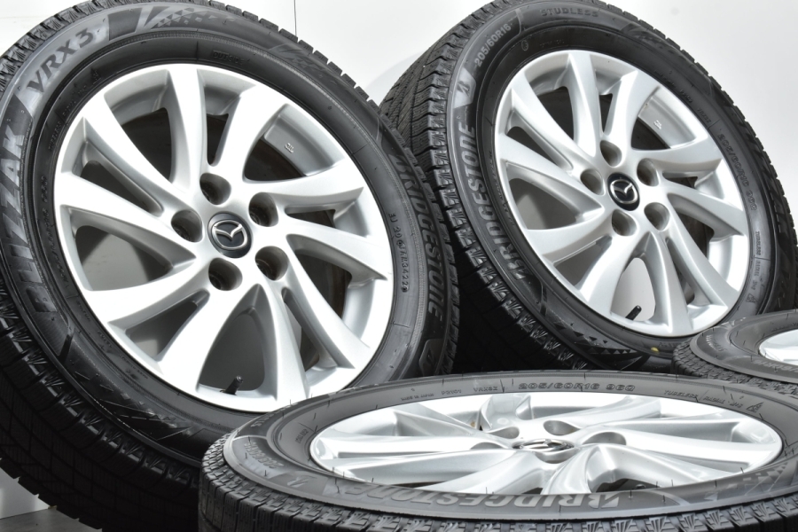 スタッドレス ブリザックVRX3 マツダ3純正ホイールセット 215/45R18