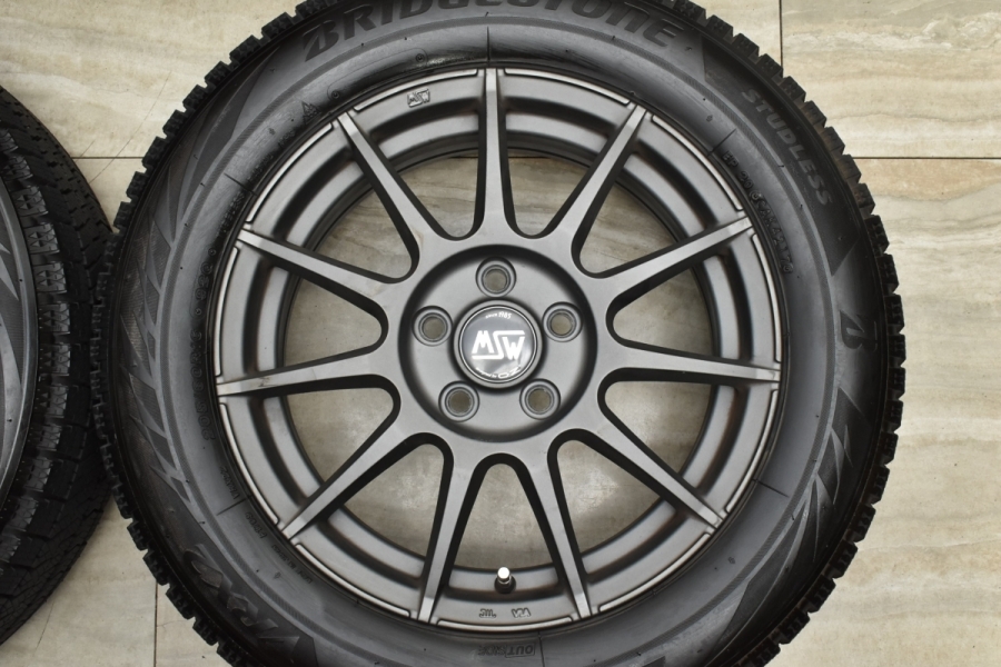 美品】MSW 85 16in 6.5J +50 PCD108 ブリヂストン ブリザック VRX2 205