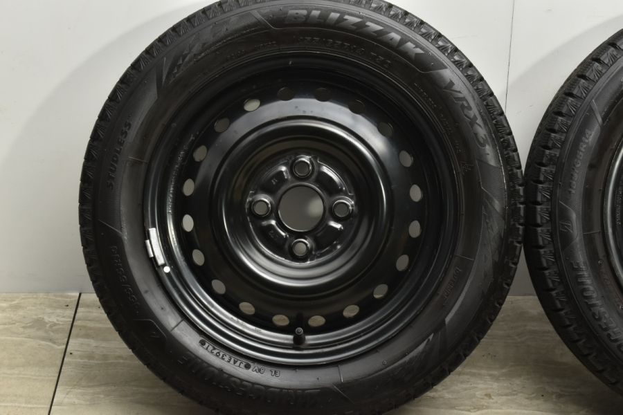 美品 バリ溝 VRX3付 美品】ダイハツ ムーヴ 純正 14in 4.5J +45