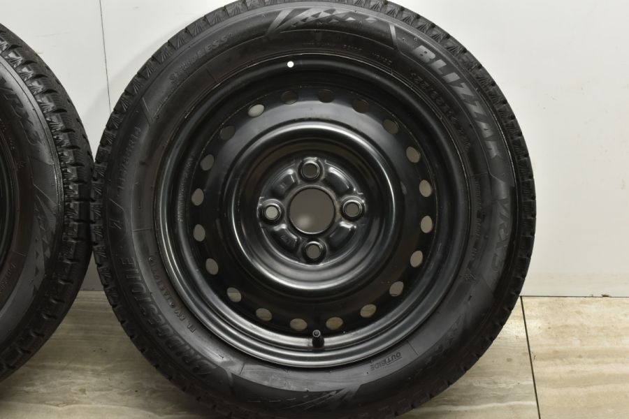 155/65R14 バリ溝 4本 モコ/ミライース/ムーヴ/ワゴンR 美品 バリ溝 VRX3付 美品】ダイハツ ムーヴ 純正 14in 4.5J +45