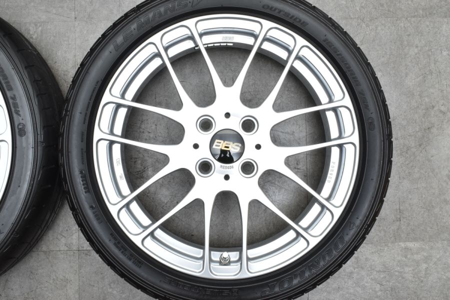 鍛造 美品】BBS RE-L2 RE5036 16in 5J +43 PCD100 ダンロップ ルマンV 