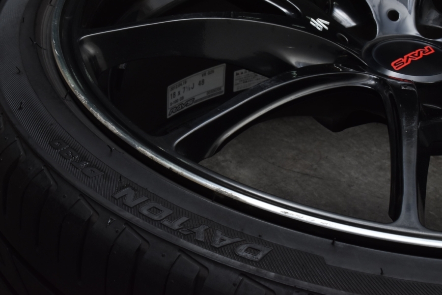 【鍛造】RAYS ボルクレーシング G25 18in 7.5J+48 PCD100 215/40R18 レクサス CT 86 プリウス カローラ  スポーツ BRZ インプレッサ FORGED