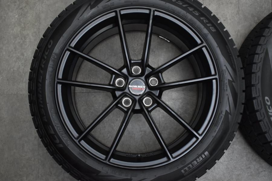 2021年製 バリ溝】ボルベット 18in 8J +35 PCD112 ピレリ アイス