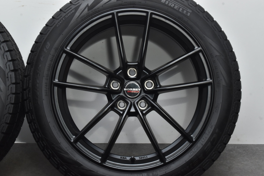 2021年製 バリ溝】ボルベット 18in 8J +35 PCD112 ピレリ アイス