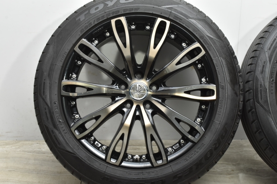 美品 バリ溝】WORK アバンツォーネ フィオリータ 19in 8J+48 114.3 トーヨー 225/55R19 CX-5 CX-8  エクストレイル レガシィアウトバック 中古 タイヤホイールセット | パーツ販売ナンバーワン