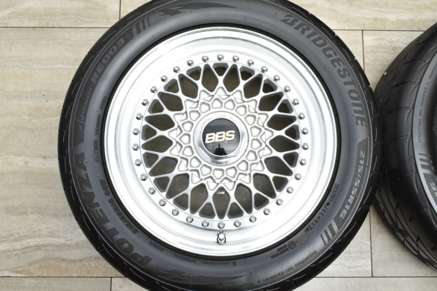 希少 美品】BBS RS137 16in 7J +45 PCD114.3 ポテンザ