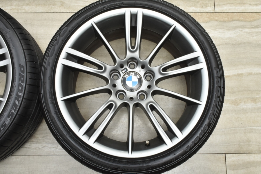 希少カラー バリ溝美品】BMW E90 3シリーズ Mスポーツ 純正 18in 8J +34 8.5J +37 PCD120 トーヨー  225/40R18 255/35R18 E85 Z4 193M 中古 タイヤホイールセット | パーツ販売ナンバーワン