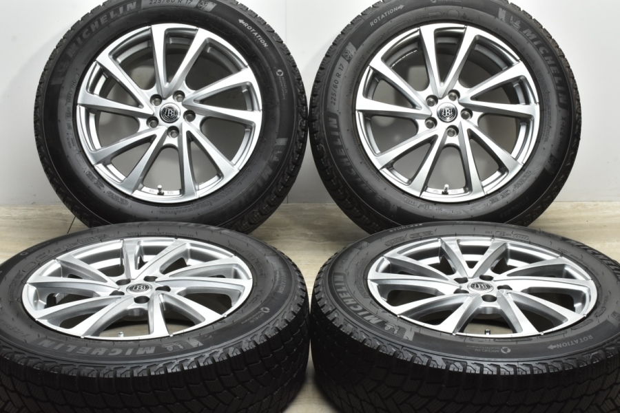 バリ溝 美品】ブランドルライン 17in 7J +53 PCD100 ミシュラン X-ICE SNOW 225/60R17 XV SJフォレスター  アウトバック スタッドレス 中古 スタッドレスタイヤホイールセット | パーツ販売ナンバーワン