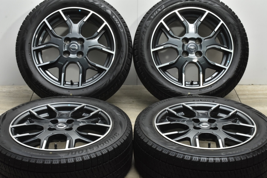 美品】ニッサン ノート ニスモ 純正 16in 6.5J +46 PCD100 ブリヂストン ブリザック VRX2 195/55R16 NISMO  キューブ バリ溝 中古 スタッドレスタイヤホイールセット | パーツ販売ナンバーワン