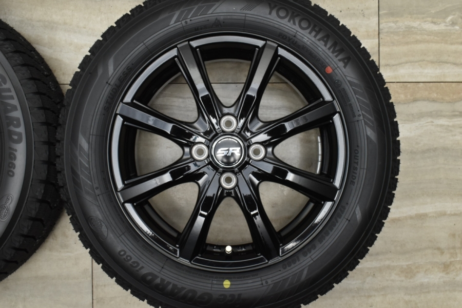 未使用 バリ溝】SR 15in 5.5J +42 PCD100 ヨコハマ アイスガード iG60 