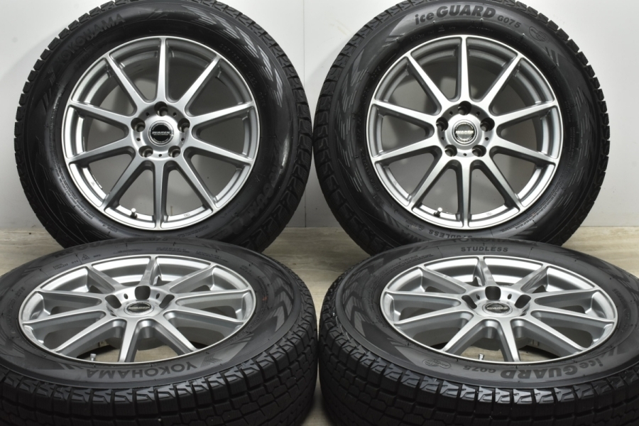 美品】WAREN 17in 7J +38 PCD114.3 ヨコハマ アイスガード G075 225 