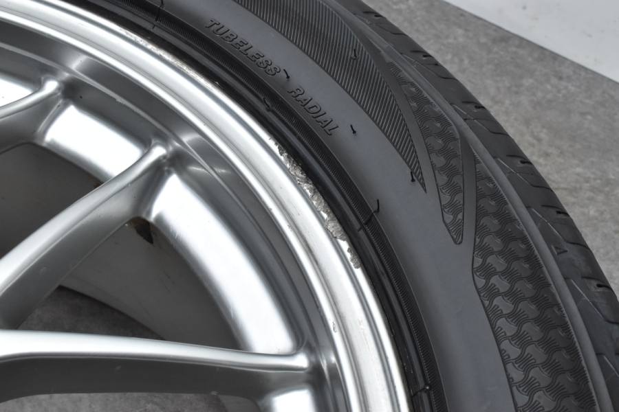 2022年製 バリ溝】BBS RG-R RG738H 18in 7.5J+45 PCD114.3