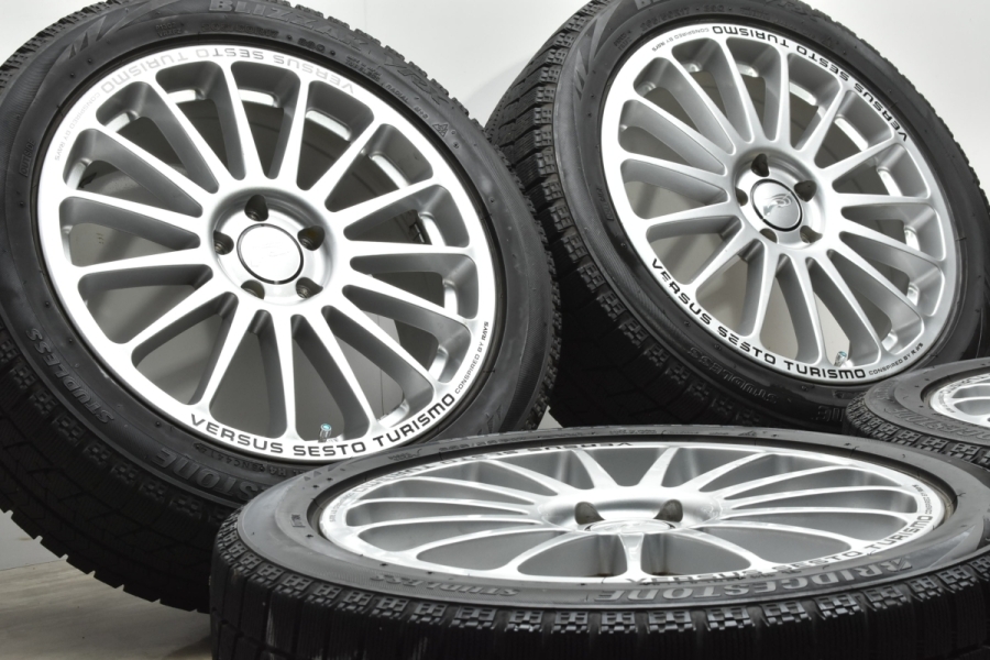 【良好品】RAYS VERSUS TURISMO 17in 7JJ +48 PCD100 ブリヂストン ブリザック VRX 205/50R17  プリウス カローラスポーツ インプレッサ