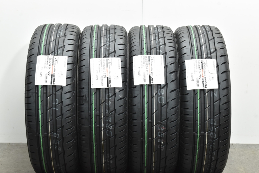 【未使用 2022年製】ブリヂストン POTENZA Adrenaline RE004 165/55R14 ポテンザ 4本セット アルト セルボ  コペン ネイキッド ミラジーノ