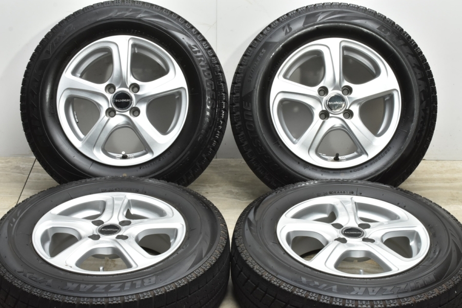 美品】バルミナ 14in 5.5J +39 PCD100 ブリヂストン ブリザック VRX2 185/70R14 アクア ヤリス ヴィッツ ノート  フリード 中古 スタッドレスタイヤホイールセット | パーツ販売ナンバーワン