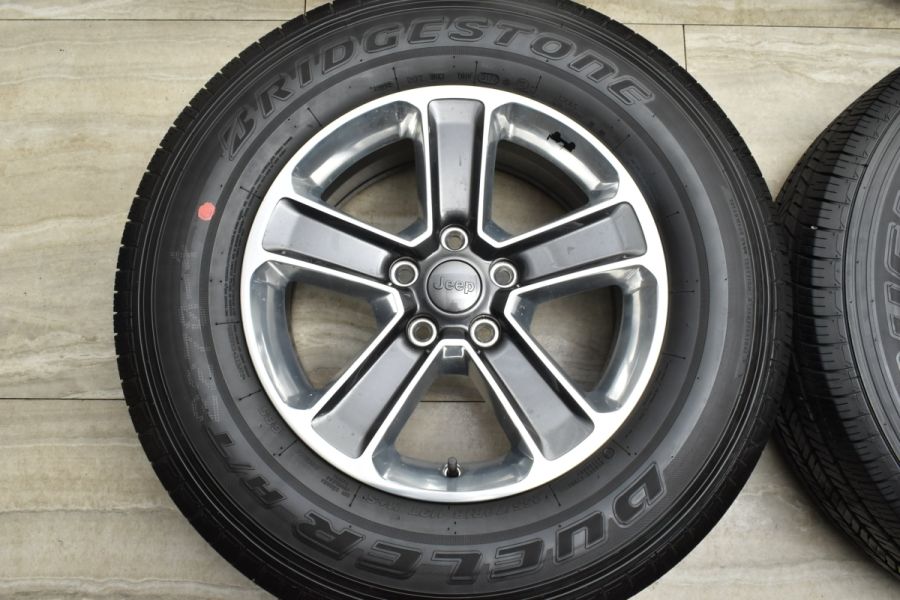 255/70R18 ブリヂストン【ラングラーサハラ純正タイヤ】 2022年製 バリ溝】ジープ JL ラングラー サハラ 純正 18in 7.5J +44.45