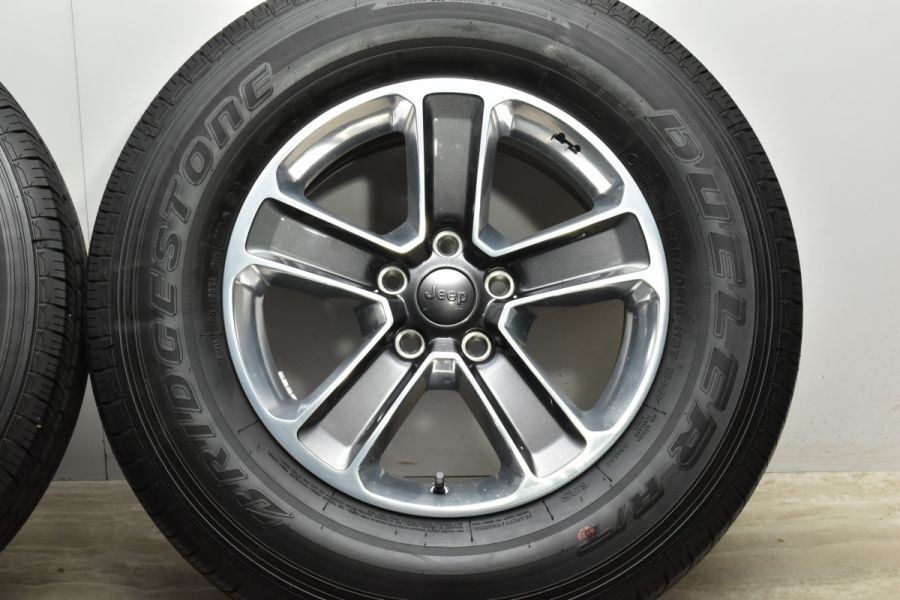 255/70R18 ブリヂストン【ラングラーサハラ純正タイヤ】 2022年製 バリ溝】ジープ JL ラングラー サハラ 純正 18in 7.5J +44.45