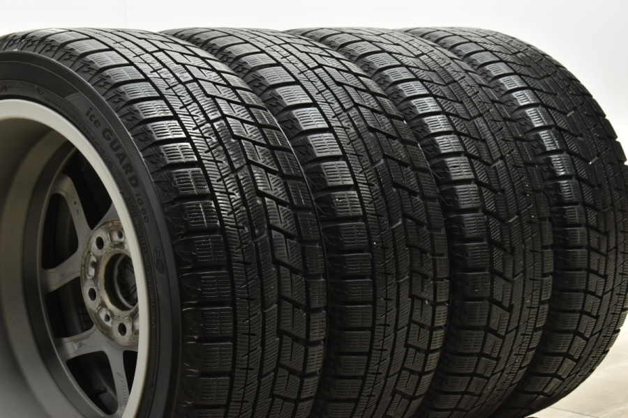 【程度良好品】ボルベット タイプY 17in 7.5J +43 PCD120 ヨコハマ アイスガード iG60 225/45R17 BMW F20  E87 1シリーズ スタッドレス