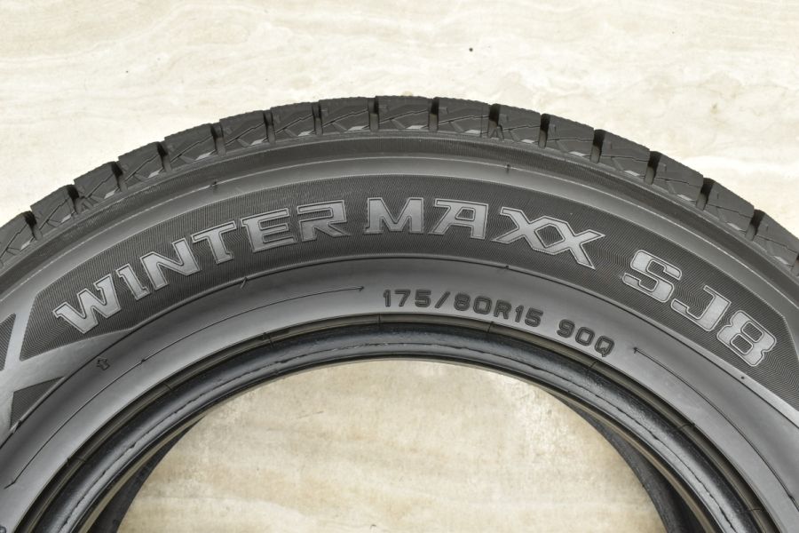 バリ溝】ダンロップ ウィンターマックス SJ8 175/80R15 4本セット