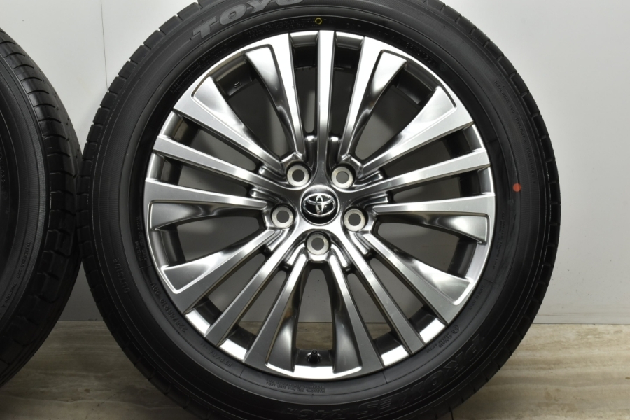 【美品】ハリアー Zレザーパッケージ 純正タイヤホイール ４本セット　19インチ 2022年製 新車外し バリ溝 美品】トヨタ 80 ハリアー Z レザー