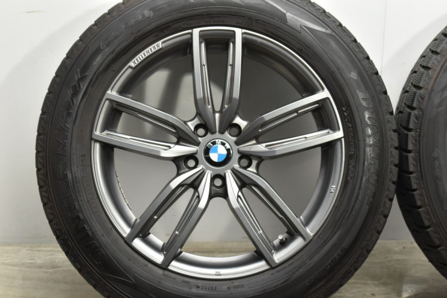 【美品】BMW G01 X3 G02 X4 純正サイズ ケレナーズJr GF5 18in 7.5J +32 PCD112 ダンロップ  ウインターマックス2 WM02 225/60R18