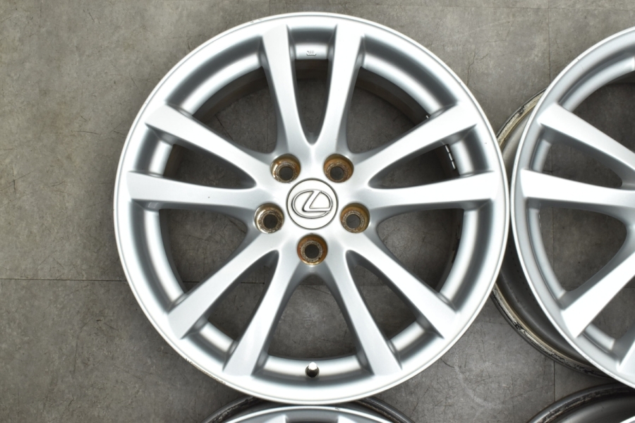 程度良好品】レクサス IS 純正 18in 8J +45 8.5J +50 PCD114.3 4本