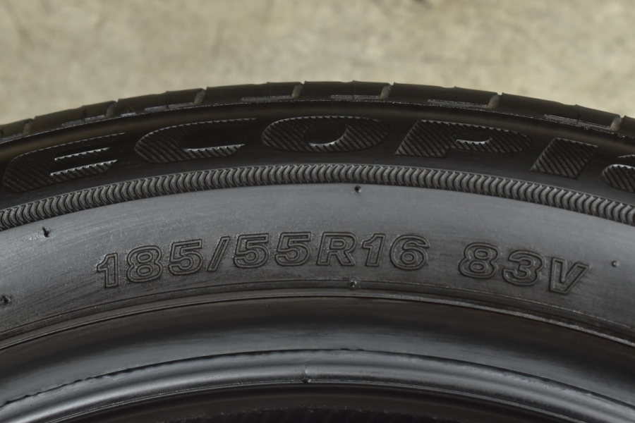 【2022年製 バリ溝 エコタイヤ】185/55R16 4本 ブリヂストン ヨコハマ カローラ フィールダー アクシオ フィット スイフト