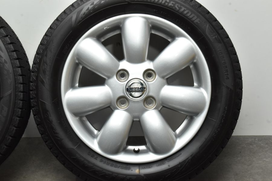 バリ溝】ニッサン モコ 純正 14in 4.5J +45 PCD100 ブリヂストン