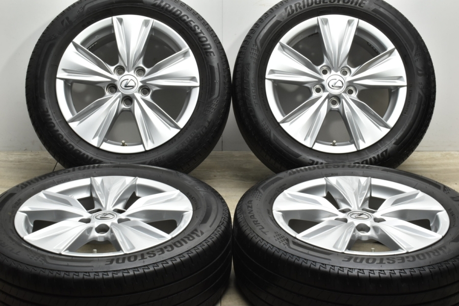 美品】レクサス UX バージョンC 純正 17in 6.5J +40 PCD114.3 ブリヂストン トランザ T005A 215/60R17 C-HR  カローラクロス 流用 中古 タイヤホイールセット | パーツ販売ナンバーワン