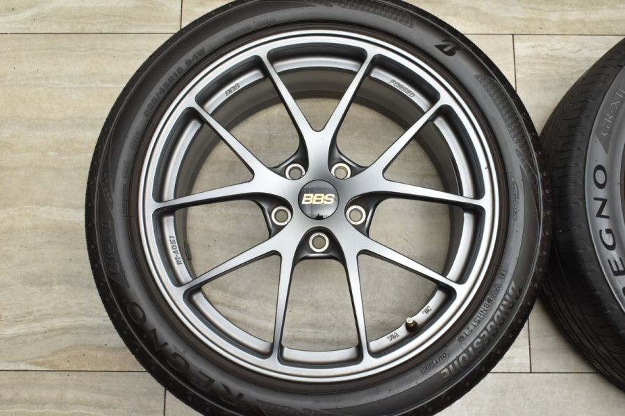 鍛造品 美品】BBS RI-A 18in 8J +52 PCD112 ブリヂストン レグノ GR-XII 235/45R18 フォルクスワーゲン  パサート ザ・ビートル RI-A051 中古 タイヤホイールセット | パーツ販売ナンバーワン