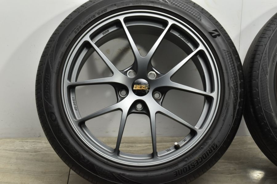 鍛造品 美品】BBS RI-A 18in 8J +52 PCD112 ブリヂストン レグノ GR-XII 235/45R18 フォルクスワーゲン  パサート ザ・ビートル RI-A051 中古 タイヤホイールセット | パーツ販売ナンバーワン