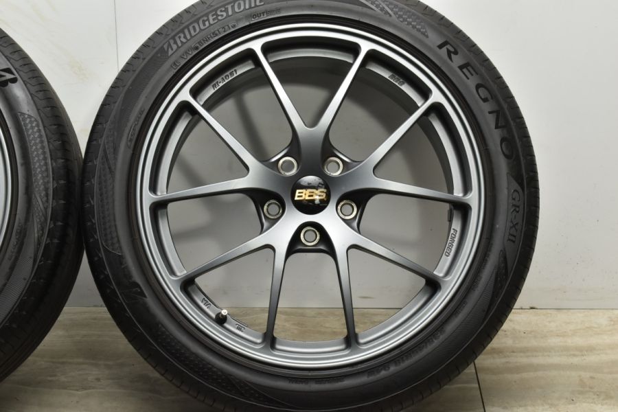 鍛造品 美品】BBS RI-A 18in 8J +52 PCD112 ブリヂストン レグノ GR-XII 235/45R18 フォルクスワーゲン  パサート ザ・ビートル RI-A051 中古 タイヤホイールセット | パーツ販売ナンバーワン